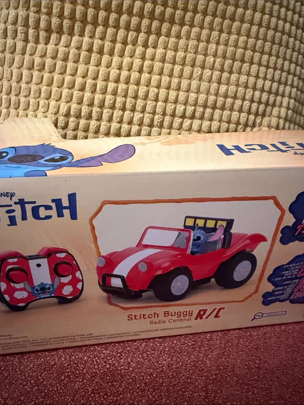 Disney Red Beach Buggy with Stitch Figure